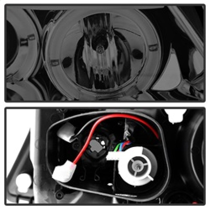 Spyder BMW E90 3-Series 06-08 (4 dr) Proj LED Halo Amber Reflctr Rplc Bulb Smke PRO-YD-BMWE9005-AM-S - Burkken Auto Parts