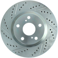 StopTech Select Sport 11-16 Toyota Avalon/ 11-17 Camry SportStop Slotted & Drilled Right Front Rotor - Burkken Auto Parts