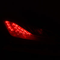 ANZO 2010-2013 Hyundai Genesis LED Taillights Red/Clear - Burkken Auto Parts