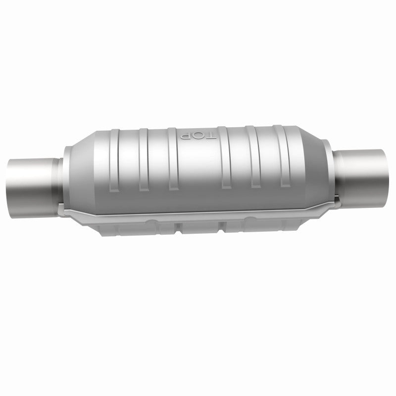 MagnaFlow Catalytic Converter 2 in Inlet 2 in Outlet 11 in Length SS - Burkken Auto Parts