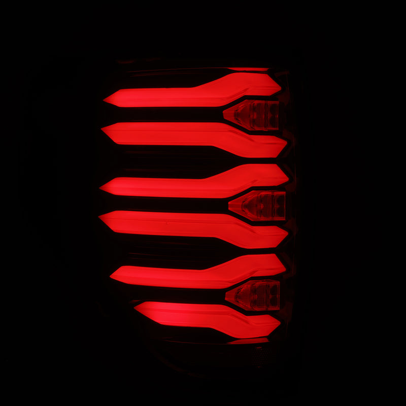 AlphaRex 09-14 Ford F150 LUXX LED Taillights - Black/Red Housing - Burkken Auto Parts