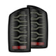 AlphaRex 07-08 Dodge Ram1500/07-09 Dodge Ram 2500+3500 Luxx-Series LED Tail Lights(Pair) Alpha Black - Burkken Auto Parts