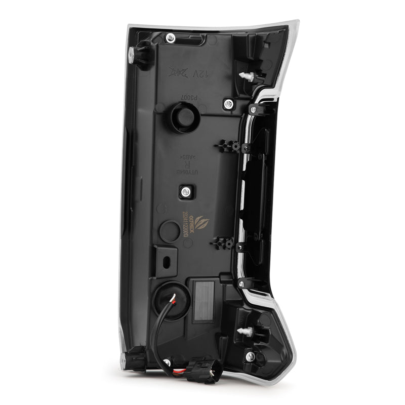 AlphaRex 24-25 Toyota Tacoma NOVA-Series LED Prismatic Tail Lights - Alpha-Black - Burkken Auto Parts