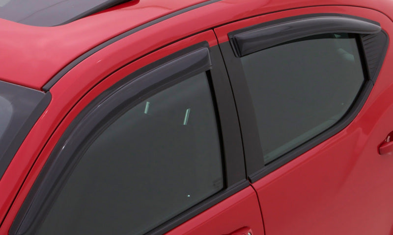 AVS 19-22 Mazda 3 Hatchback Ventvisor Outside Mount Window Deflectors 4pc - Smoke - Burkken Auto Parts