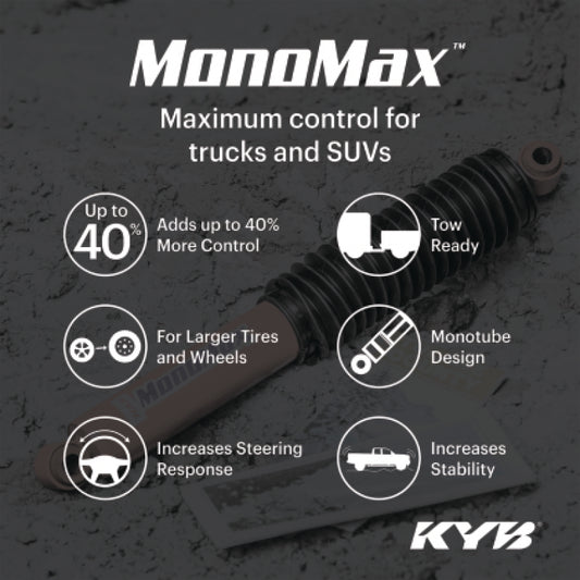 KYB 2021+ Ford F150 (RWD) (Exc. HD Payload Package) MonoMax Gas Strut - Front - Burkken Auto Parts