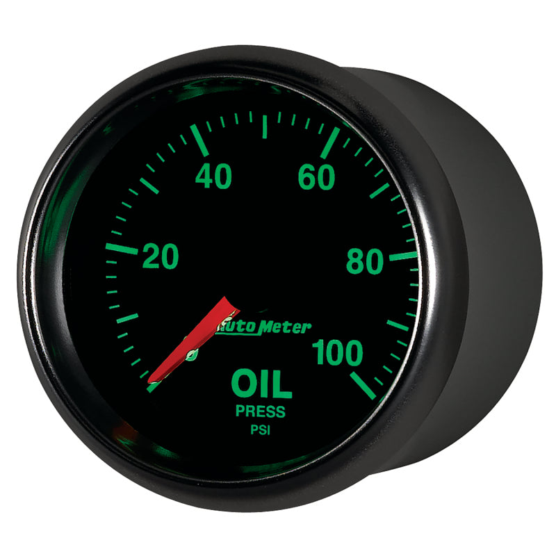 Autometer GS Series 2-1/16in Oil Pressure Gauge 100PSI Electric Full Sweep - Burkken Auto Parts