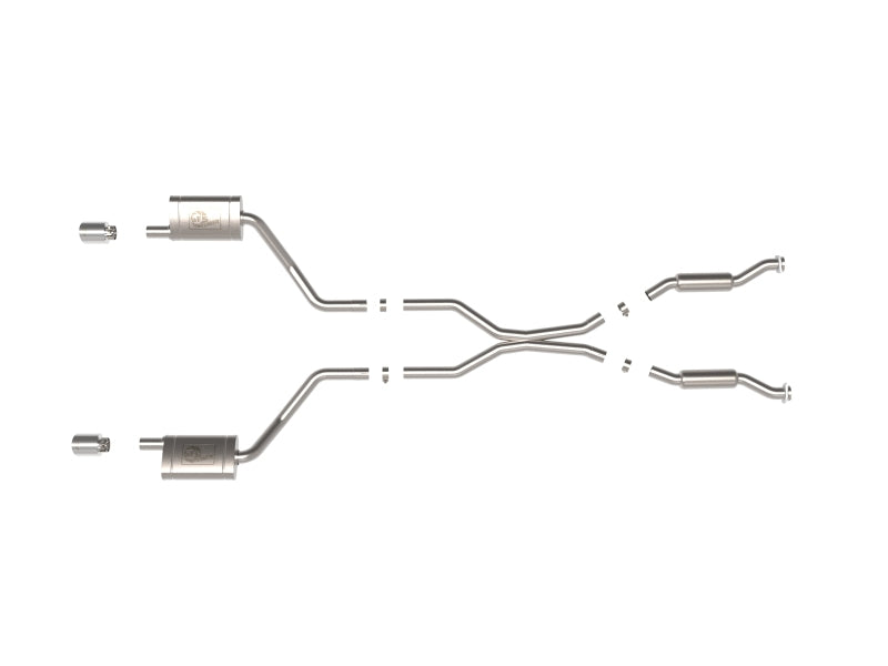 aFe 11-21 Dodge Durango V6-3.6L/V8-5.7L MACH Force-Xp 304 SS Cat-Back Exhaust System w/ Polished Tip - Burkken Auto Parts