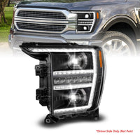 ANZO 21-23 Ford F150 LED Projector Headlight w/Switchback+Sequential - Black (Driver Side Only) - Burkken Auto Parts