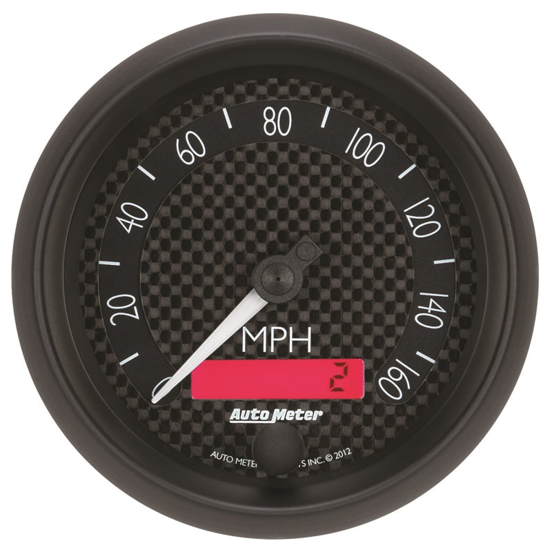 Autometer GT Series 3-3/8in In Dash 0-160 MPH Electronic Programmable Speedometer - Burkken Auto Parts