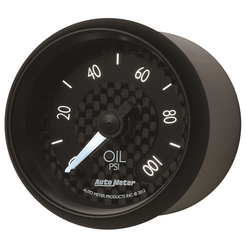 Autometer GT Series 52mm Full Sweep Electronic 0-100 PSI Oil Pressure Gauge - Burkken Auto Parts