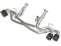 aFe MACH Force-Xp 3in to 2-1/2in 304SS Cat-Back (No Muff.) 2020 Chevy Corvette 6.2L - Carbon Tip - Burkken Auto Parts
