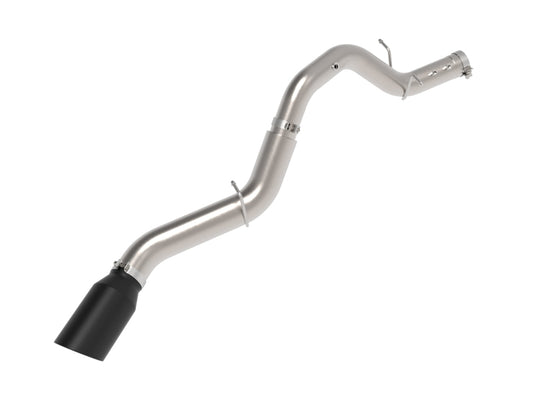 aFe Large Bore-HD 5in 409SS DPF-Back Exhaust System w/Blk Tip 24-25 GM Diesel Trucks V8-6.6L(td) L5P - Burkken Auto Parts