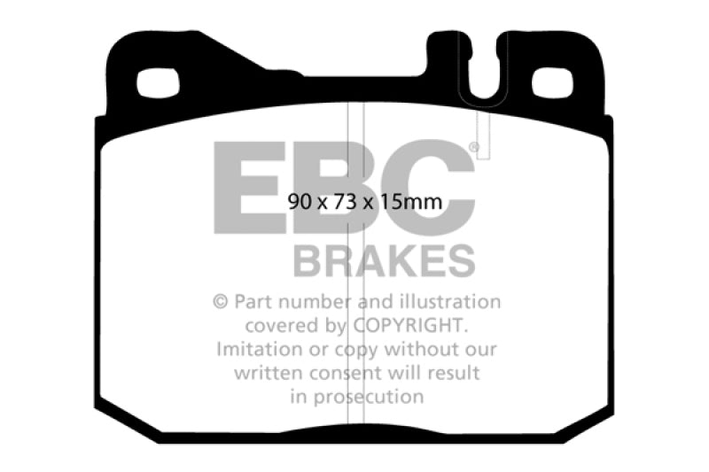 EBC 76-79 Mercedes-Benz 230 Greenstuff Front Brake Pads - Burkken Auto Parts