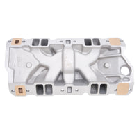 Edelbrock Manifold SBC 23-Degree Marine RPM 1955-1986 w/ Brass - Burkken Auto Parts