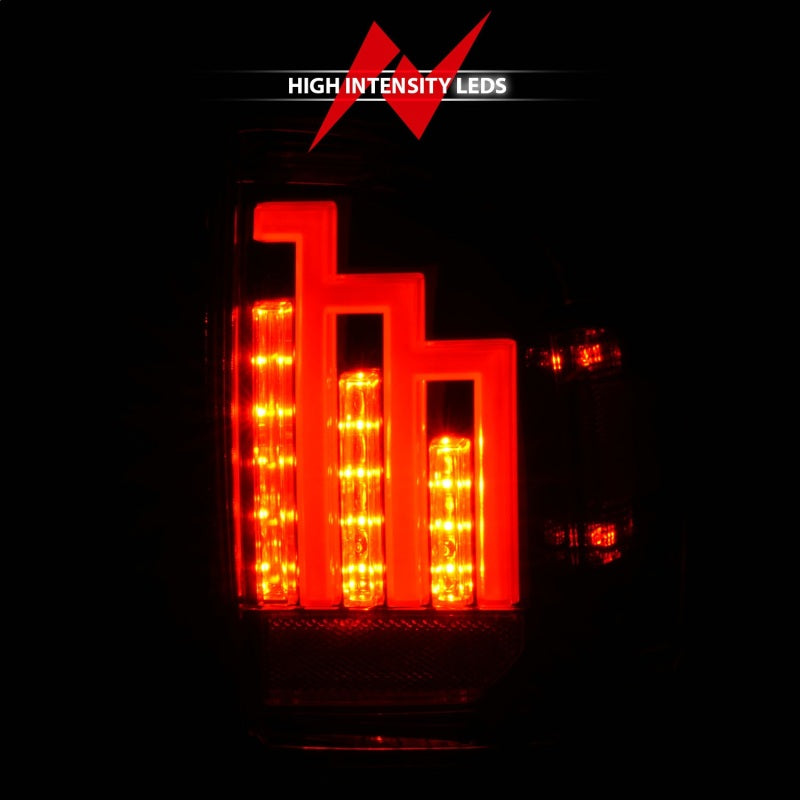 ANZO 2016-2017 Toyota Tacoma LED Taillights Smoke - Burkken Auto Parts