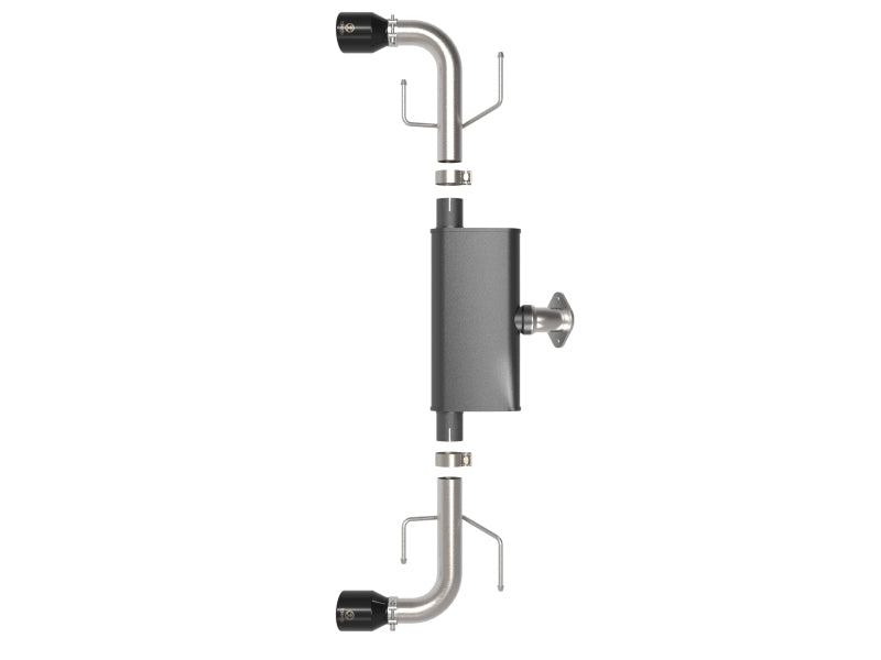 aFe Takeda 17-21 Mazda CX-5 2.5L (t) 2.5in. SS Axle-Back Exhaust System w/Black Tips - Burkken Auto Parts