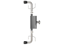 aFe Takeda 17-21 Mazda CX-5 2.5L (t) 2.5in. SS Axle-Back Exhaust System w/Black Tips - Burkken Auto Parts