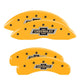 MGP 4 Caliper Covers Engraved F & R 100 Anniversary Yellow Finish Black Char 2019 Chevrolet Tahoe