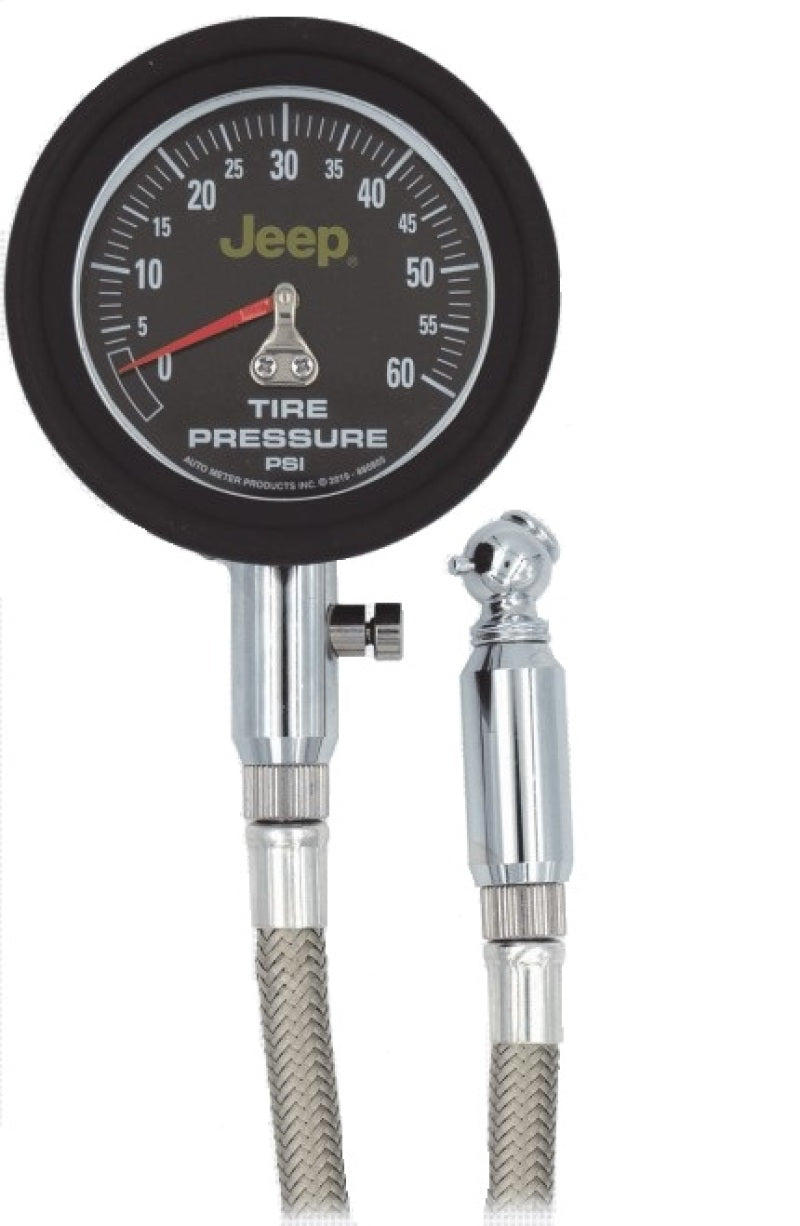 Autometer JEEP 0-60 PSI Analog Tire Pressure Gauge - Burkken Auto Parts
