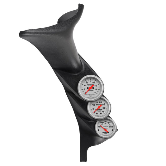 Autometer 99-06 Ford Powerstroke/SD Black Triple Pillar Ultra-Lite Gauge Kit - Burkken Auto Parts