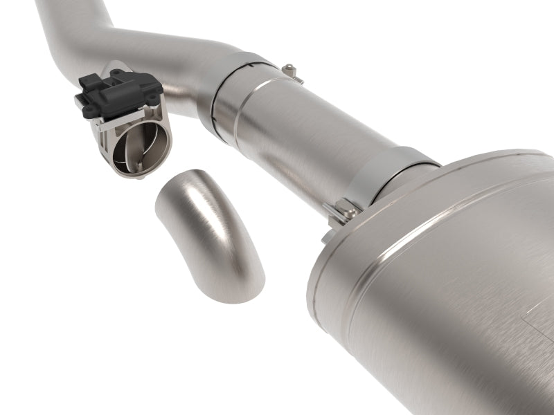 aFe Gemini XV 4in to Dual 3in 304 SS Cat-Back Exhaust w/ Cutout 19-21 GM Silverado/Sierra V8-6.2L - Burkken Auto Parts