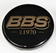 BBS Center Cap 70.6mm Black/Gold Est. 1970 Anniversary w/BBS Logo (5-Tab) - Burkken Auto Parts