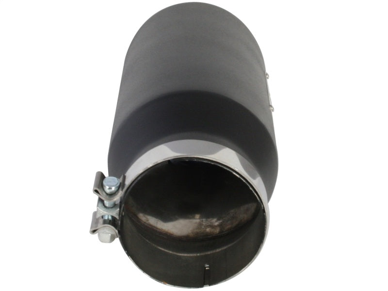 aFe MACH Force-XP 409 SS Right Side Single Wall Exhaust Tip 5in Inlet x 7in Outlet x 15in L - Burkken Auto Parts