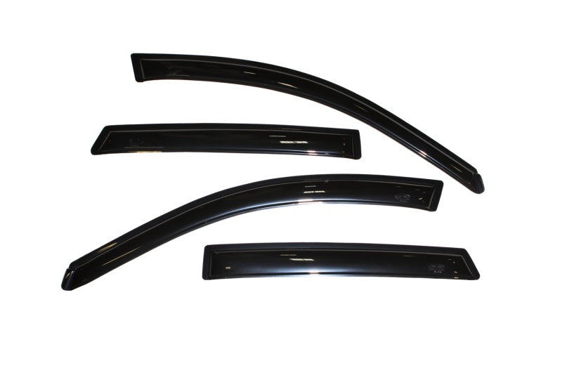 AVS 03-08 Pontiac Vibe Ventvisor Outside Mount Window Deflectors 4pc - Smoke - Burkken Auto Parts