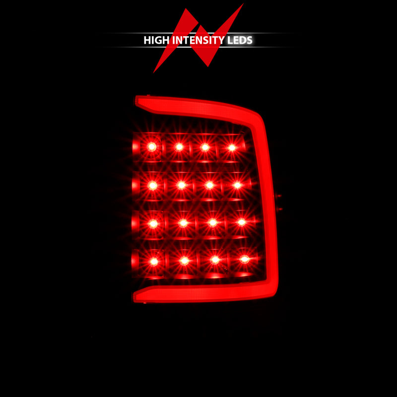 ANZO 2009-2018 Dodge Ram 1500 LED Taillight Plank Style Black w/Smoke Lens - Burkken Auto Parts