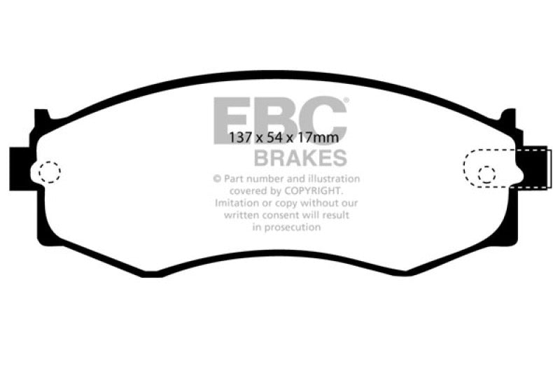 EBC 91-97 Infiniti G20 2.0 Greenstuff Front Brake Pads - Burkken Auto Parts