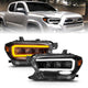 ANZO 16-22 Toyota Tacoma SR/SR5 ONLY Full LED Proj Headlights w/Light Bar Seq. Blk w/Initiation Lgt - Burkken Auto Parts