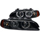 ANZO 1997-2001 BMW 5 Series Projector Headlights w/ Halo Black - Burkken Auto Parts