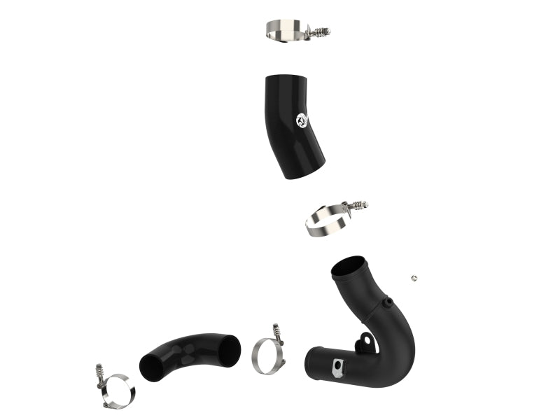 aFe Bladerunner 2.75in Aluminum Cold Charge Pipe Black VW GTI (MKVIII) 22-23 L4-2.0L (t) - Burkken Auto Parts