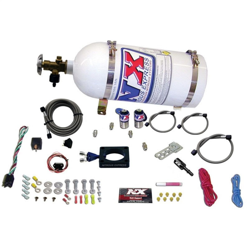 Nitrous Express 13-16 Dodge Dart 1.4L Turbo Nitrous Plate Kit (35-100HP) w/10lb Bottle - Burkken Auto Parts