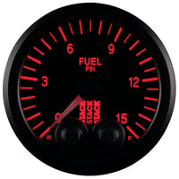 Autometer Stack 52mm 0-15 PSI 1/8in NPTF Male Pro-Control Fuel Pressure Gauge - Black - Burkken Auto Parts