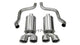 Corsa 2005-2007 Chevrolet Corvette C6 6.0L V8 Polished Xtreme Axle-Back Exhaust - Burkken Auto Parts