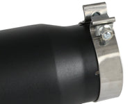 aFe Power Diesel Exhaust Tip Black- 4 in In x 5 out X 12 in Long Bolt On (Right) - Burkken Auto Parts