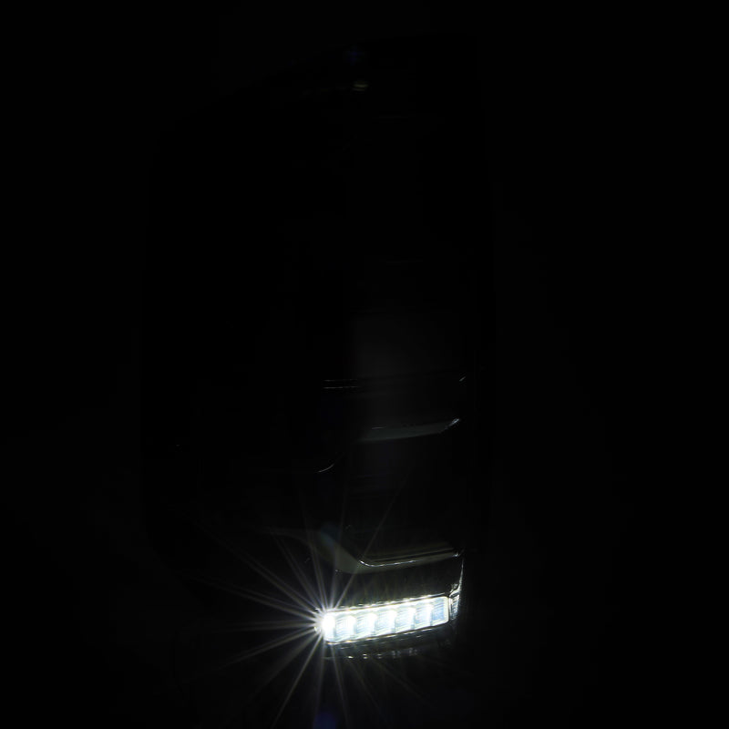 AlphaRex 14-21 Toyota Tundra LUXX LED Taillights Blk w/Activ Light/Seq Signal - Burkken Auto Parts