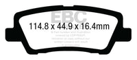EBC 12+ Cadillac ATS 2.0 Turbo Greenstuff Rear Brake Pads - Burkken Auto Parts