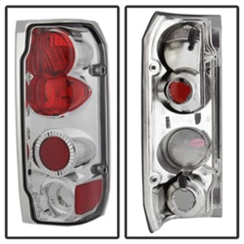 Spyder Ford F150 87-96/Ford Bronco 88-96 Euro Style Tail Lights Chrome ALT-YD-FF15089-C - Burkken Auto Parts