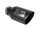 aFe Power Universal 5in Inlet 8in Outet MACH Force-XP Clamp-On Exhaust Tip - Black - Burkken Auto Parts