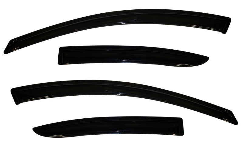 AVS 10-13 Mazda 3 Ventvisor Outside Mount Window Deflectors 4pc - Smoke - Burkken Auto Parts
