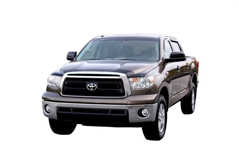 AVS 07-18 Toyota Tundra Crewmax Ventvisor In-Channel Front & Rear Window Deflectors 4pc - Smoke - Burkken Auto Parts