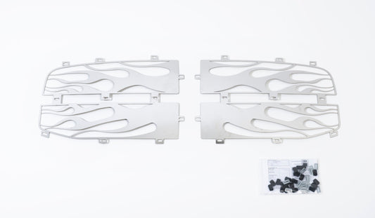 Putco 04-08 Ford F-150 (Honeycomb Grille) w/ Logo CutOut Flaming Inferno Stainless Steel Grille