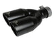 MACH Force-Xp 409 Stainless Steel Clamp-on Exhaust Tip 2.5in Inlet 3.5in Outlet - Black - Burkken Auto Parts