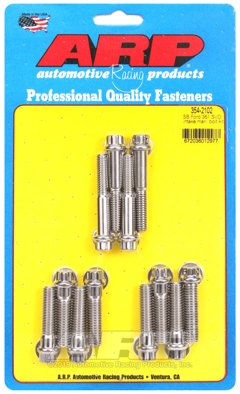 ARP SB Ford 351 SVO Intake Manifold Bolt Kit - Burkken Auto Parts