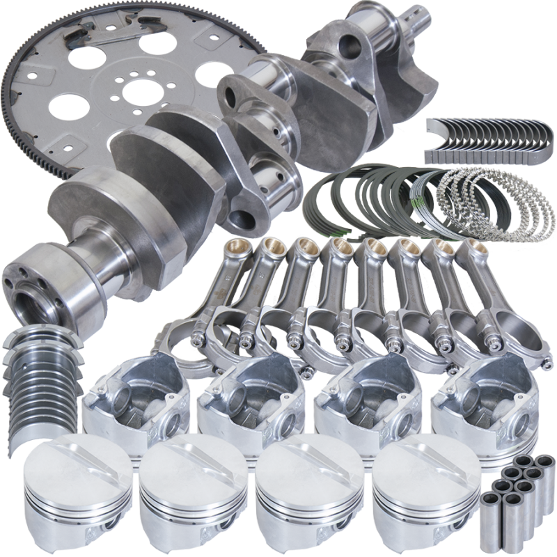 Eagle Chevy LT1350 1Pc 3.750in Crank 5.700in I-Beam Rods 4.060in Pistons 168 Tooth FP Blncd Assembly - Burkken Auto Parts