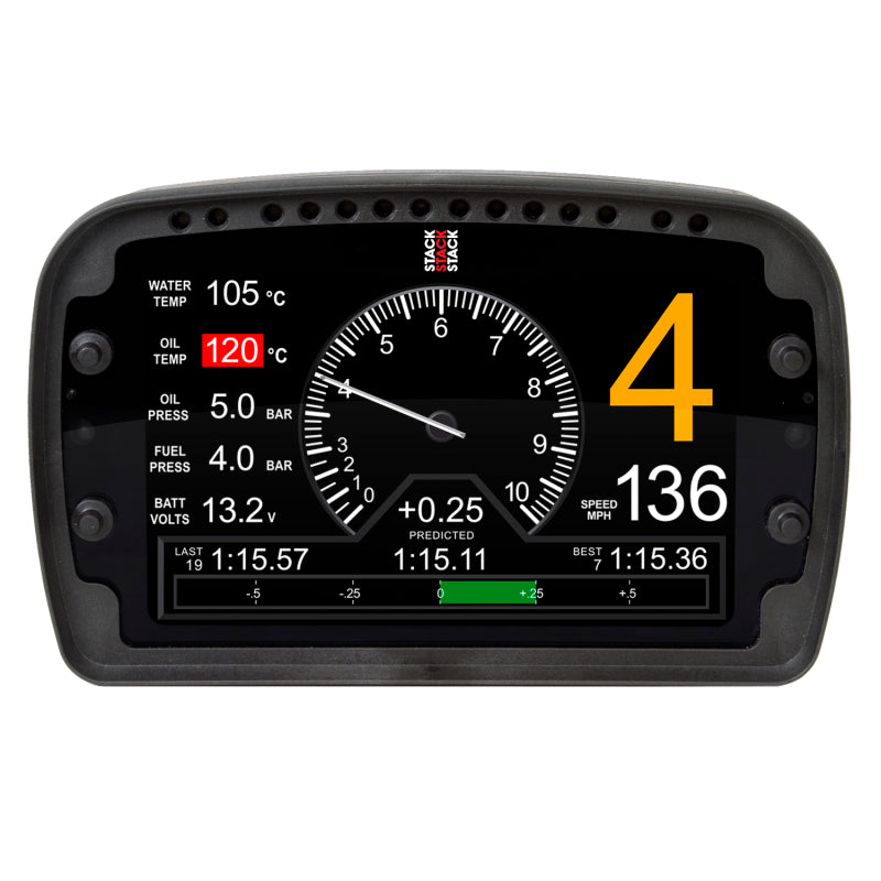 AutoMeter LCD Action Replay Dash, 0-3-8K RPM (PSI, DEG. F, MPH) - Burkken Auto Parts