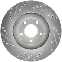 StopTech Select Sport Select Sport Nissan Slotted and Drilled Left Front Rotor - Burkken Auto Parts