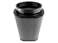 aFe MagnumFLOW Pro Dry S Air Filter (7.5x5.5in) F x (9x7in) B x (5.75x3.75in) T (Carbon) x 10in H - Burkken Auto Parts